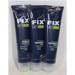 THREE BOTTLES OF FIX MEN HANDY MAN CRAFTING CLAY