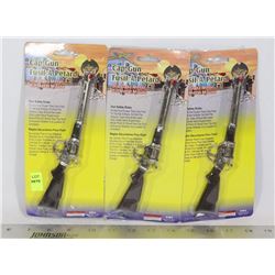 3 DIE CAST METAL RIFLE CAP GUNS