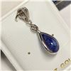 Image 3 : 14K WHITE GOLD TANZANITE(2.2CT) DIAMOND(0.1CT)