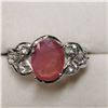 Image 1 : SILVER RUBY  RING