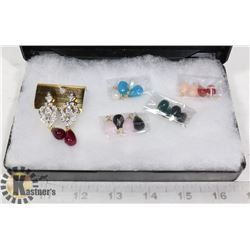 SET OF FASHION EARRINGS WITH 9 SETS OF