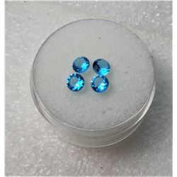 16)  LOT OF 4 ROUND, MATCHED NATURAL