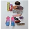 Image 1 : 10)  LOT OF 14 NATURAL HEALING STONES