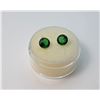Image 1 : 15)  LOT OF 2 MATCHED ROUND EMERALD