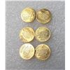 Image 1 : 17)  LOT OF 6 - 24K GOLD PLATED ST. GAUDIN