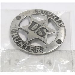 REPLICA US BOUNTY HUNTER BADGE