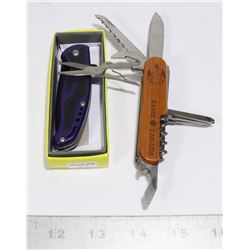 NEW POLICE TECH FOLDING KNIFE + 9 TOOL FOLDING