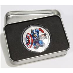 1 OZ SILVER COLLECTIBLE CAPTAIN MARVEL COIN IN BOX
