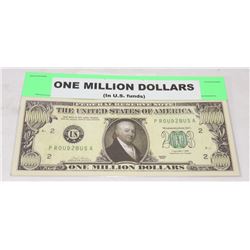 MILLION DOLLAR REPLICA US BILL