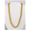 Image 1 : #24-GOLDEN SEA SHELL PEARL NECKLACE 10mm/15"