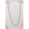 Image 1 : #18-IVORY SEA SHELL PEARL NECKLACE 8mm/15"