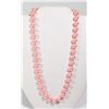 Image 1 : #5-PINK SEA SHELL PEARL NECKLACE 10mm/15"
