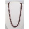 Image 1 : #42-PURPLE SEA SHELL PEARL NECKLACE 8mm/15"