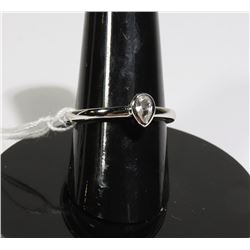 #117-WHITE SAPPHIRE RING SIZE 6.5