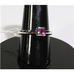 #114-PINK SAPPHIRE RING SIZE 6.75