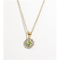 #101-PERIDOT NECKLACE & PENDANT
