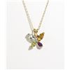 Image 1 : #144-TOPAZ/CITRINE/AMETHYST NECKLACE/PENDANT