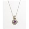 Image 1 : #133-AMERHYST NECKLACE/PENDANT