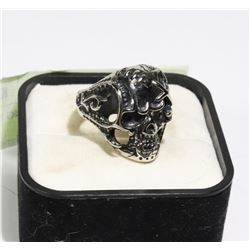 NEW MEN'S SKULL HEAD RING WITH