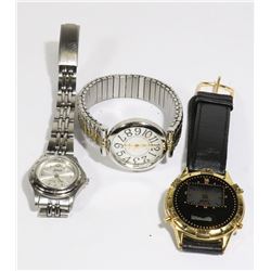 ESTATE BAG WITH THREE WATCHES