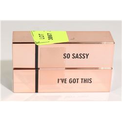 2 NEW REALHER MOISTURIZING LIPSTICKS - DARK PINK &