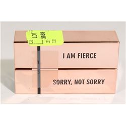 2 NEW REALHER MOISTURIZING LIPSTICKS - ROSE PINK &