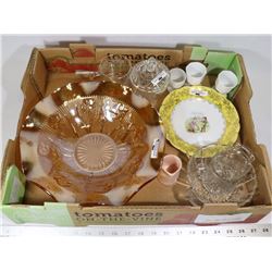 ESTATE FLAT OF ASSORTED COLLECTIBLE GLASSWARE