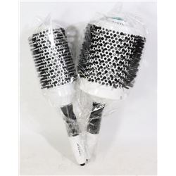 TWO ARTEGO CERAMIC ION HAIR BRUSHES