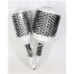 TWO ARTEGO CERAMIC ION HAIR BRUSHES