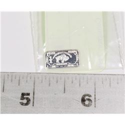 MINI ONE GRAM FINE SILVER .999 BAR