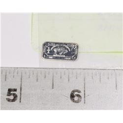 MINI ONE GRAM FINE SILVER .999 BAR