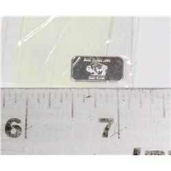 MINI ONE GRAM FINE SILVER .999 BAR