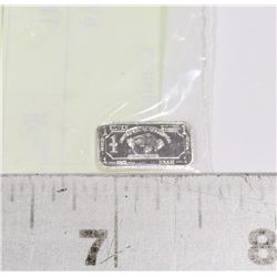 MINI ONE GRAM FINE SILVER .999 BAR