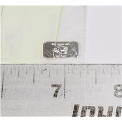 MINI ONE GRAM FINE SILVER .999 BAR