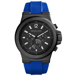NEW MICHAEL KORS 3-CHRONO BLUE STRAP 48MM MSRP$345