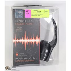 DJ SKIN NOISE ISOLATION HEADPHONES - BLACK