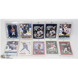 LOT OFNHL, MLB AND NFL TRADING CARDS