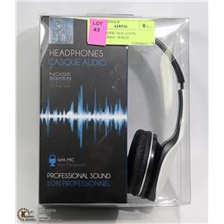 DJ SKIN NOISE ISOLATION HEADPHONES - WHITE