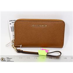 NEW MICHAEL KORS LARGE LEATHER PHONE CASE & FULL