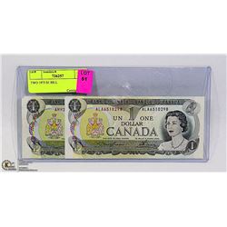 CAN TWO 1973 $1 BILL