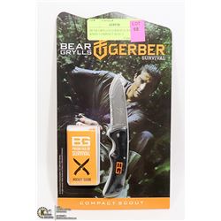 BEAR GRYLLS GERBER SURVIVAL KNIFE COMPACT SCOUT