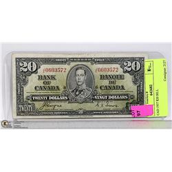 CAD 1937 $20 BILL