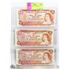 Image 1 : LOT OF THREE $2 CANADIAN BILLS