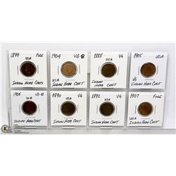 LOT OF 8 PCS INDIAN HEAD CENTS
