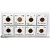 Image 1 : LOT OF 8 PCS INDIAN HEAD CENTS