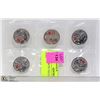 Image 1 : CAD 2012 SETS TECUMSEK 25CENT COIN