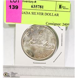 1962 CANADA SILVER DOLLAR