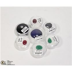 GENUINE RUBY, EMERALD, SAPPHIRE