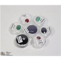 GENUINE RUBY, EMERALD, SAPPHIRE