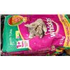 Image 1 : LOT OF 4 BAGS WHISKAS TUNA CAT FOOD 9.1KG